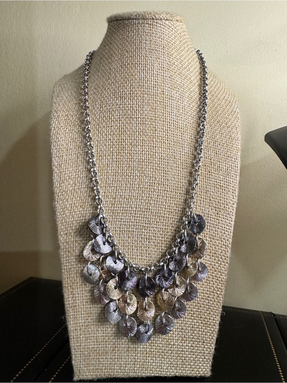 Vintage Disc Cascade Necklace - Women Jewelry